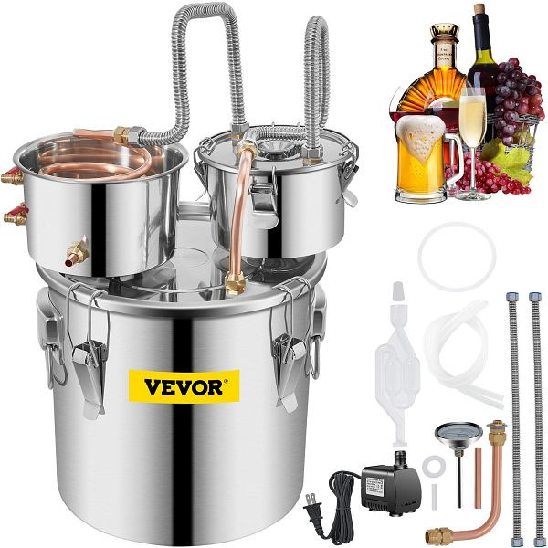 VEVOR 8,5 UK GAL Alkohol Distiller Behälter für die Fermentation Gärbehälter Edelstahl Bierbraugerät Gärbottich Gärfass, ZLSJ8GALSLNTZLQDBV2