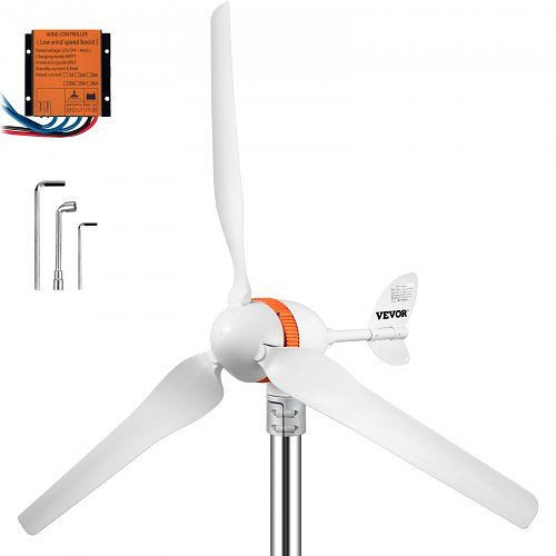 VEVOR Windturbinengenerator 400 W Windgenerator, 12 V Elektrisch MPPT Controller, 13 m/s Windkraftanlage, YFLFDJKZQS7-3RZTKV0