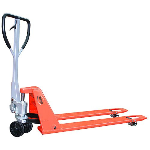 Schefer Gabelhubwagen 1000 kg - 1120 mm PREMIUM für niedere Sonderpaletten, 1101030PTN35