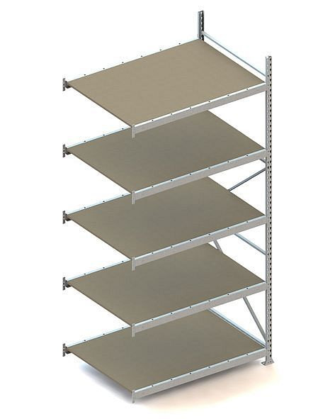 Meta MINI-RACK AR 3000x1400x1050 mm, verzinkt, mit Spanplatten, Bodenanzahl: 5, 20051328