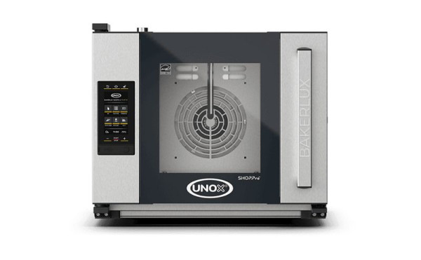 UNOX BAKERLUX SHOP.Pro Professioneller Konvektomat mit Wasserdampf 4 Einschübe 460x330 Elektrisch Türöffnung rechts, XEFR-04HS-EMRV