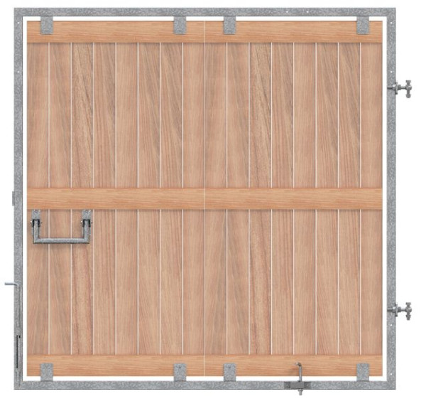 Schake Torflügelelement für Holzbauzauntor, links, 3B161TFL
