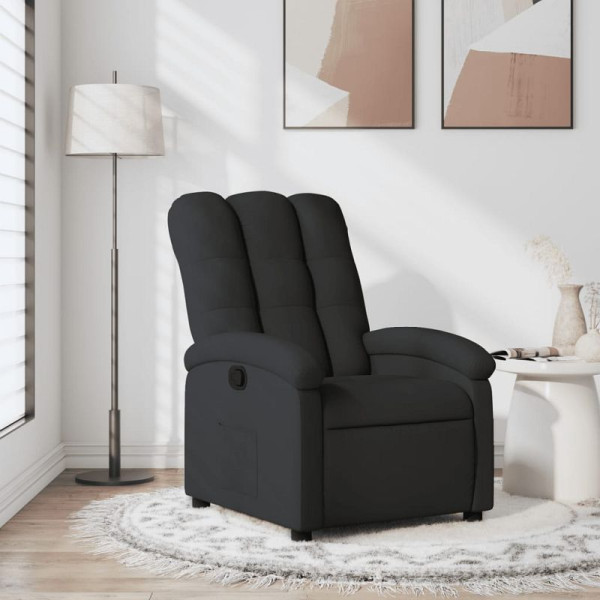 vidaXL Relaxsessel Schwarzer Stoff, 3205382, 8721012178700