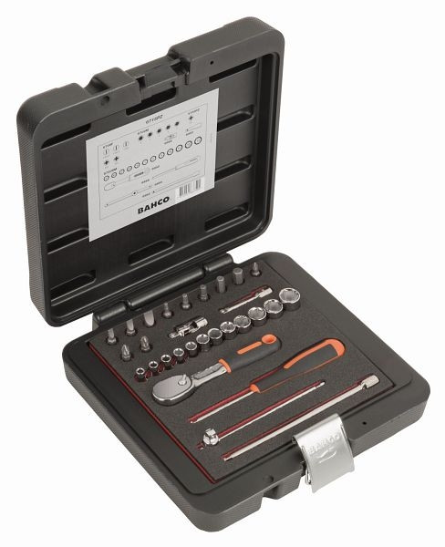 Bahco 1/4" Steckschlüssel-Satz, 29-teilig, 6715PZ, 7314151837525
