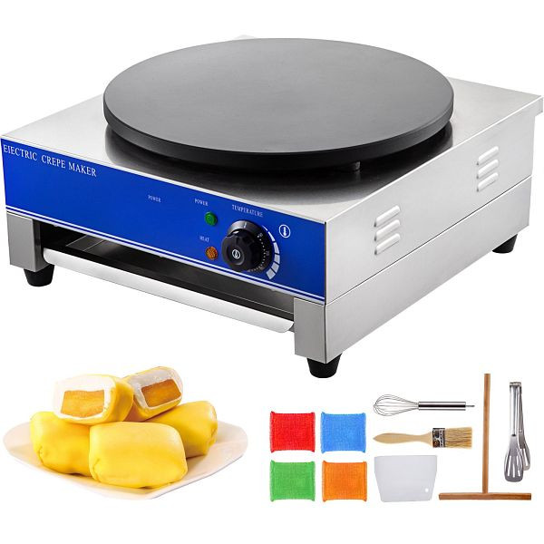 VEVOR Pfannkuchen Maschine Crepespfanne 3kW crepes maker für Pfannkuchen Speck Eier Tortilla usw., BJL1TFX3KW0000001V2