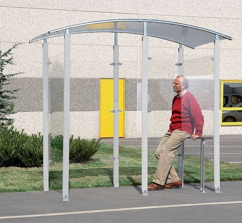 DENIOS Raucherunterstand, freistehend, 2 m², 181985, 3234640049663