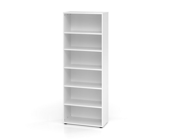 Hammerbacher Regal 968RE, 6 OH, Korpus: Weiß, 80 x 40 x 215,4 cm (BxTxH), V968RE/W