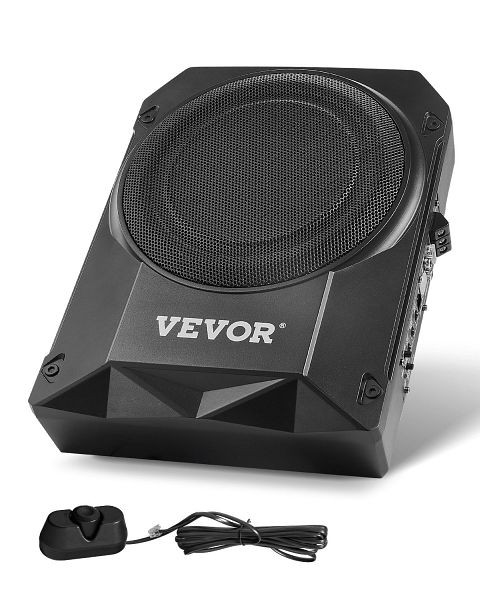 VEVOR Untersitz-Auto-Subwoofer, 400W Schlankes Aktives Subwoofer-System 254mm, MCXAZQCZYXDYY05MGV9