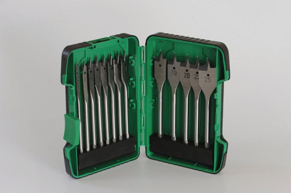 HiKOKI Flachholzbohrerset (13 -teilig) 6/8/10/12/13/14/16/17/18/19/20/22/25 x 150 mm, 781795