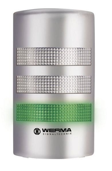 WERMA FlatSIGN sr Wandmontage 24VAC/DC GN/YE/RD- rot, 691.300.55