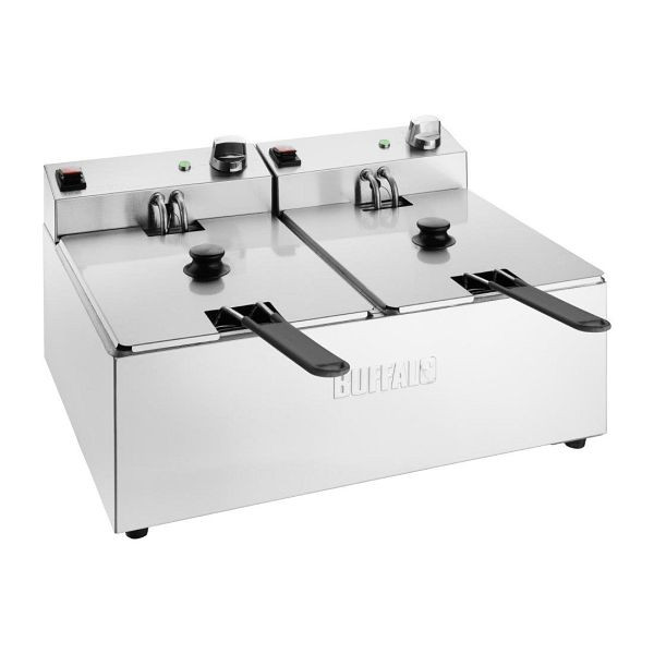 Buffalo Doppel Tank Doppelkorb 2x5Ltr Aufsatzfritteuse 2x2.8kW, CU618