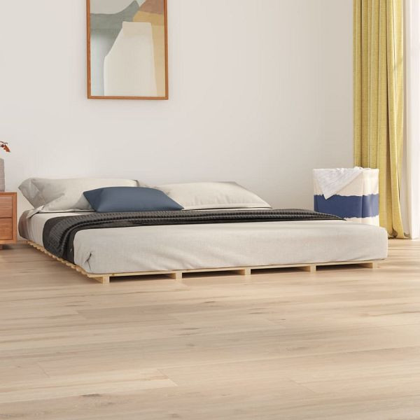 vidaXL Massivholzbett 180x200 cm Kiefer, Top-Qualität, 824583