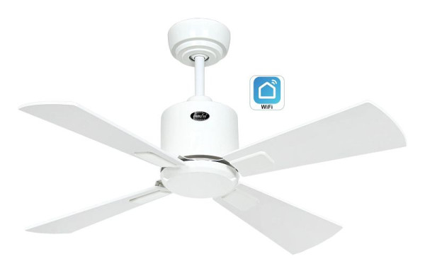 CasaFan Deckenventilator Eco Neo III 92 Lack weiß-Lack weiß glänzend WiFi, 943031W