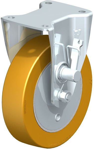 Blickle BH-GTH 200K-TMR Bockrolle mit Totmannbremse, Blickle Extrathane®, Hellbraun, 839053