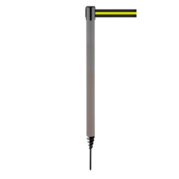 Stein HGS Personenleitsystem -P-Line Outside-, grau, schwarz/gelb/schwarz waagerecht (gestreift), mit Sicherheitsverschluss (selbstlösend), 37686-0502