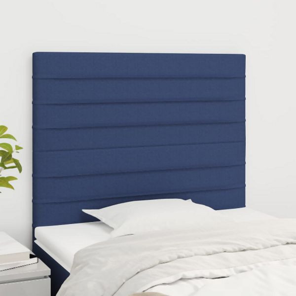 vidaXL Kopfteile 2 Stück Blau 90x5x78/88 cm Stoff, 3116460