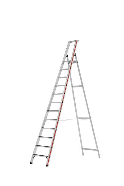 HYMER Stufenstehleiter R13 mit Plattform, einseitig begehbar, 12 Stufen, 862612