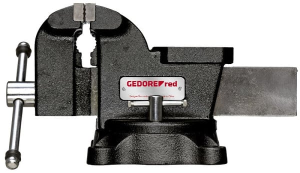 GEDORE red Schraubstock, Backen-Breite 150mm, mit Drehteller, 14kg, 3301738