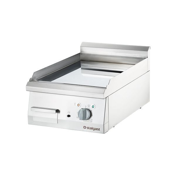 Stalgast Elektro-Griddleplatte, verchromt als Tischgerät Serie 700 ND - ½ glatt / ½ gerillt 800x700x250 mm (BxTxH), SL36182T