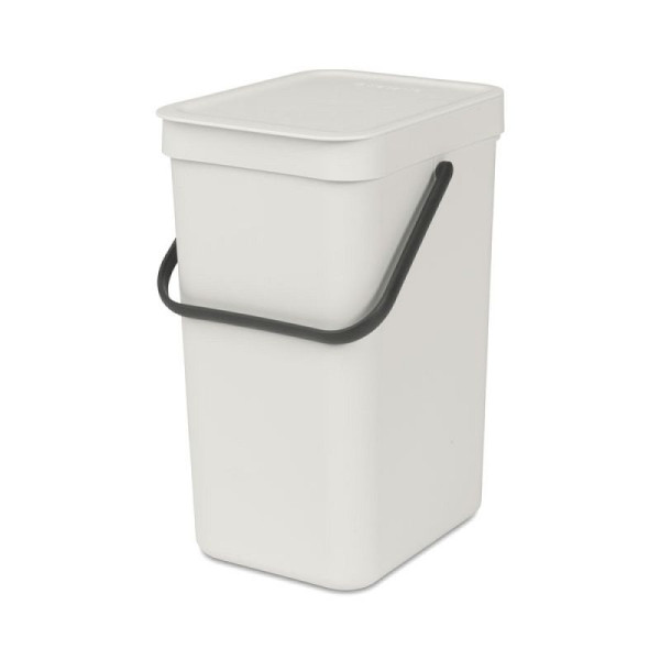 STEIN HGS Abfallsammler Sort & Go, leichtgrau, Gesamthöhe 351 mm, 12 Liter, 83478.0012