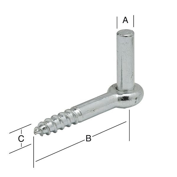 Vormann Einschraubkloben 10 x 80 mm, verzinkt, VE: 10 Stück, 075072000