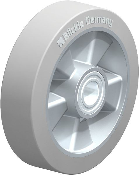 Blickle ALEV 180/25K-SG Rad aus Elastik-Vollgummi, Grau, 666560