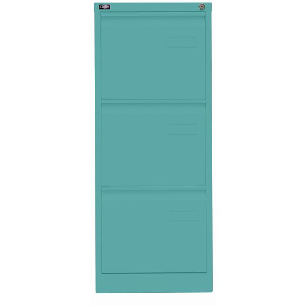 Bisley LIGHT Hängeregistraturschrank LIGHT, einbahnig, 3 HR-Schubladen, 659 aquamarin, IPCCA13659