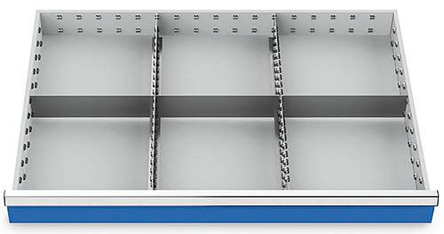 Bedrunka+Hirth Schubladeneinsätze T736 R 36-24, für Blendenhöhe 150/175 mm, 2 x MF 600 mm, 3 x TW 300 mm, 155BLH150
