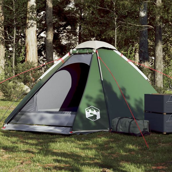 vidaXL Kuppel-Campingzelt 4 Personen Grün Wasserdicht, 94769