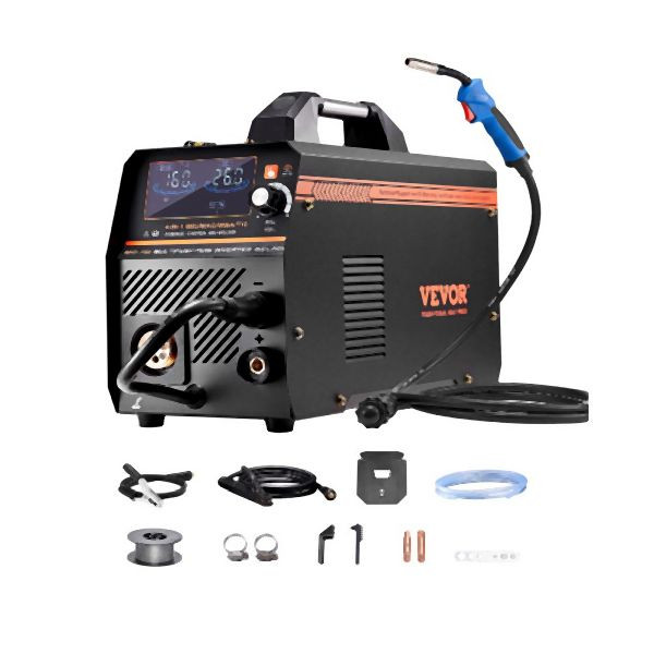 VEVOR MIG Schweißgerät 160A Welder 4-in-1 Schweißmaschine Gas/MIG/MMA/Lift TIG, MIGYXHJ4H1165KC80V2
