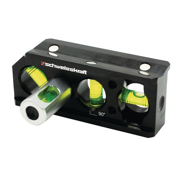 Schweißkraft Drei-Achsen-Wasserwaage, SWL 3 Schweißwinkellineal, 1790097