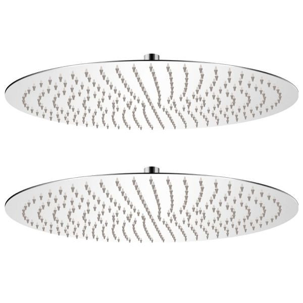 vidaXL Regenduschköpfe 2 Stk. Edelstahl Ø 50 cm, 275938