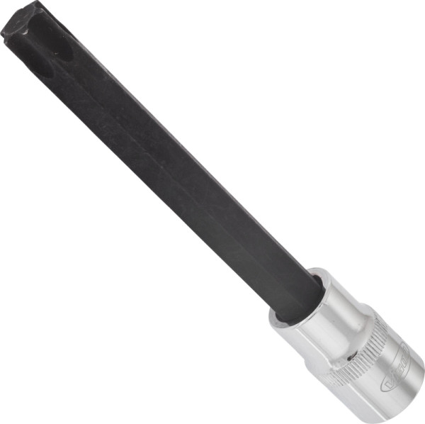 VIGOR TORX Schraubendreher-Einsatz, Vierkant hohl 12,5 mm (1/2 Zoll), Innen TORX Profil, T60, Länge: 140 mm, für Handbetätigung, VE: 5 Stück, V2177