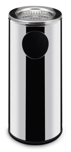 Hendi Mülleimer Standmodell mit Aschenbecher, 33 L, ØxH: 240x660 mm, 691397