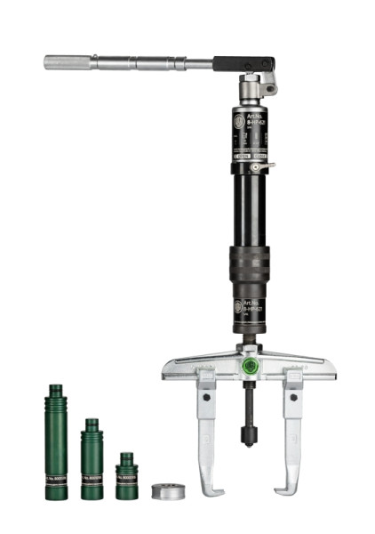 KUKKO 2-armiger Abzieher mit kurzer Hydraulikspindel, Spannweite außen: 250 mm, 20-3-H