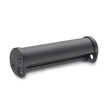 Ganter Kantengriffe, Aluminium / Zink-Druckguss (GN 481-30-100-SW), VE: 10 Stück, 481-30-100-SW