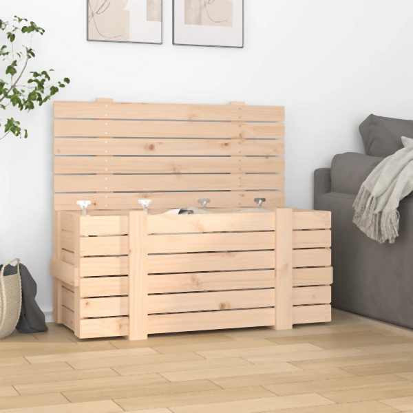 vidaXL Truhe 91x40,5x42 cm Massivholz Kiefer, 824998, 8720845687168