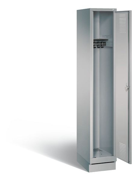 C+P Garderobenschrank Evolo, H1800xB320xT500mm, Farbe: Weißaluminium, 48020-10 S10041