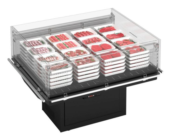 NordCap Panorama-Kühlinsel AMETHYST 1250 M2, steckerfertig, Umluftkühlung, 4548611250