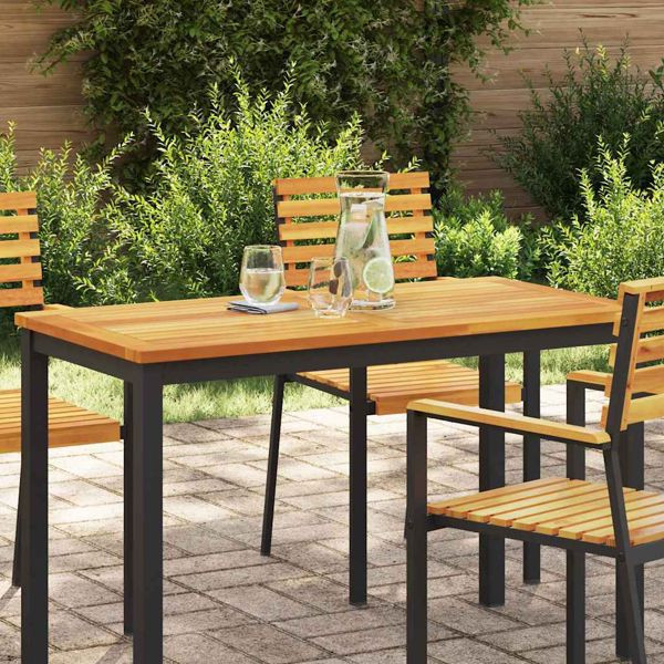 vidaXL Tischplatte Braun 110 x 55 x 2 cm Massivholz Akazie, 4108096