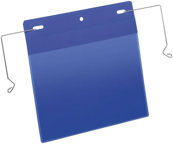 DURABLE Kennzeichnungstasche mit Drahtbügel, A5 quer, 50 Stück, 1752 07