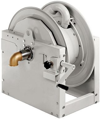 Ebinger Schlauchaufroller HMI 700, Gehäuse Stahl, Schlauch max. 13m - 2" (63mm AD), 20bar/ 90°C (Wasser-Druckluft), 6.700.130.270