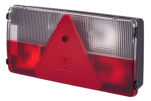 HELLA Heckleuchte - 12V - geschraubt/Anbau - Lichtscheibenfarbe: transparent - Stecker: Rundstecker - rechts, 2VB 341 032-141