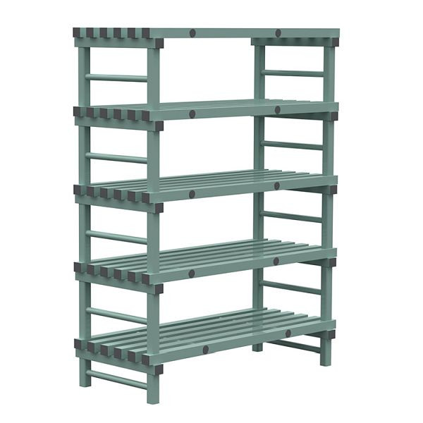 REA Euro-Regal 1400x600x1850mm, 5 Ständer mit 350mm Abstand, 308.192