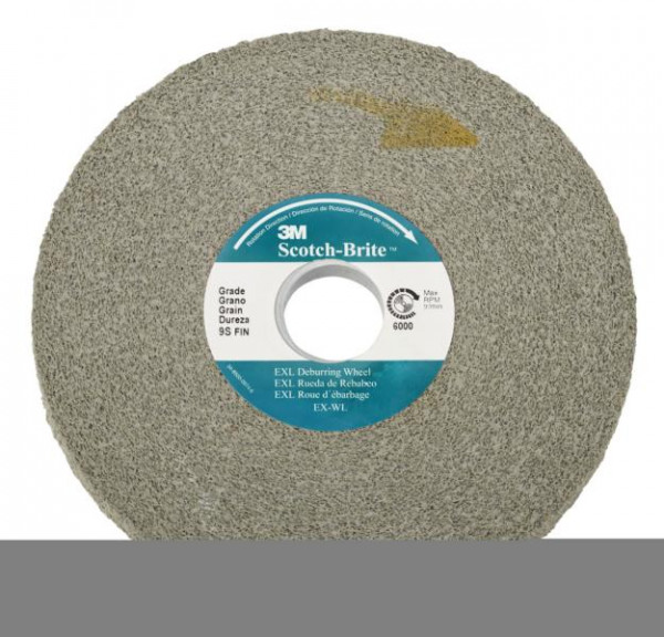3M Scotch-Brite EXL Entgratungs-Kompaktscheibe XL-WL, 203 mm x 25,4 mm x 76,2 mm, 8A MED, VE: 3 Scheiben, 7000000735