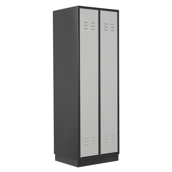 ADB Spind 2-türig, Farbe RAL 7016/7035, regular door, 41891