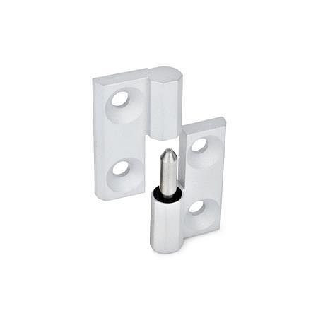 Ganter Scharniere, aushängbar, Zink-Druckguss (GN 337-ZD-40-40-A-2-SW), VE: 25 Stück, 337-ZD-40-40-A-2-SW