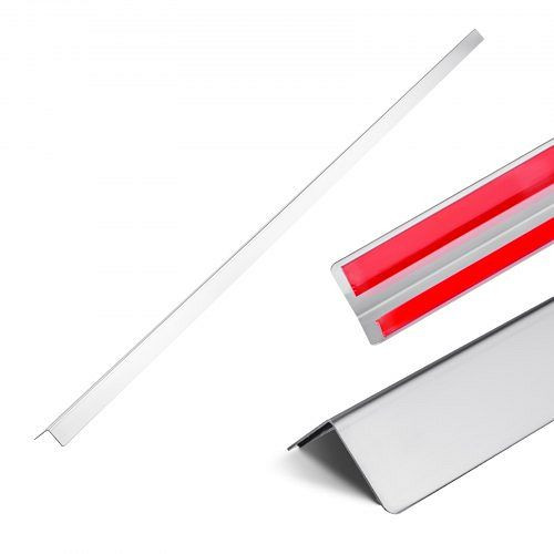 VEVOR Kantenschutz Edelstahl 38x38x2436mm, 10er-Pack, inkl. 3M Klebeband, 90-Grad-Winkel, für Zuhause, Büro & öffentliche Räume, BXGHJ1BXG10PTDGV3001V0