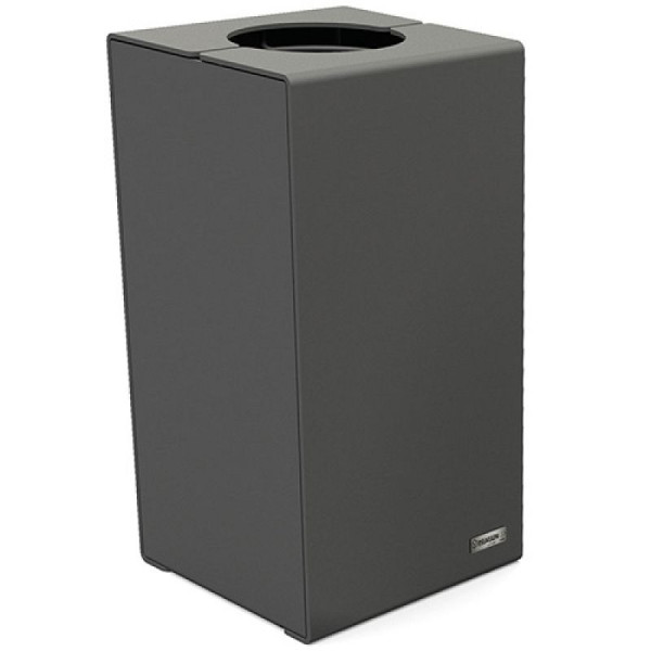 Stein HGS Abfallbehälter -Kube-, ohne Dach / 750 mm, RAL 5010 enzianblau, 37650-03