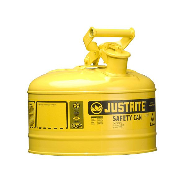 Justrite Sicherheitsbehälter Typ I 1001, 29.2cm x 29.2cm, Gelb, JCN7125200